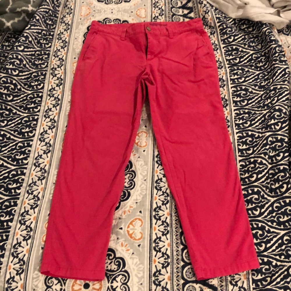 GAP hot pink chino crop sz 6